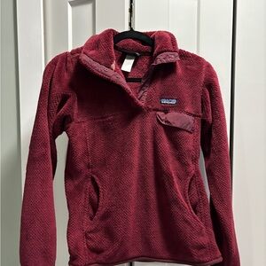 Patagonia Red Wine Re Tool Half Snap Fleece Pullover Small